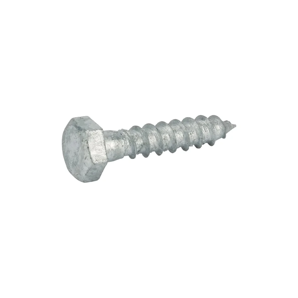 Șurub pentru lemn cap hexagonal DIN571 7x120mm oțel galvanizat termic grupa 4.8 Kramp 5717120TV