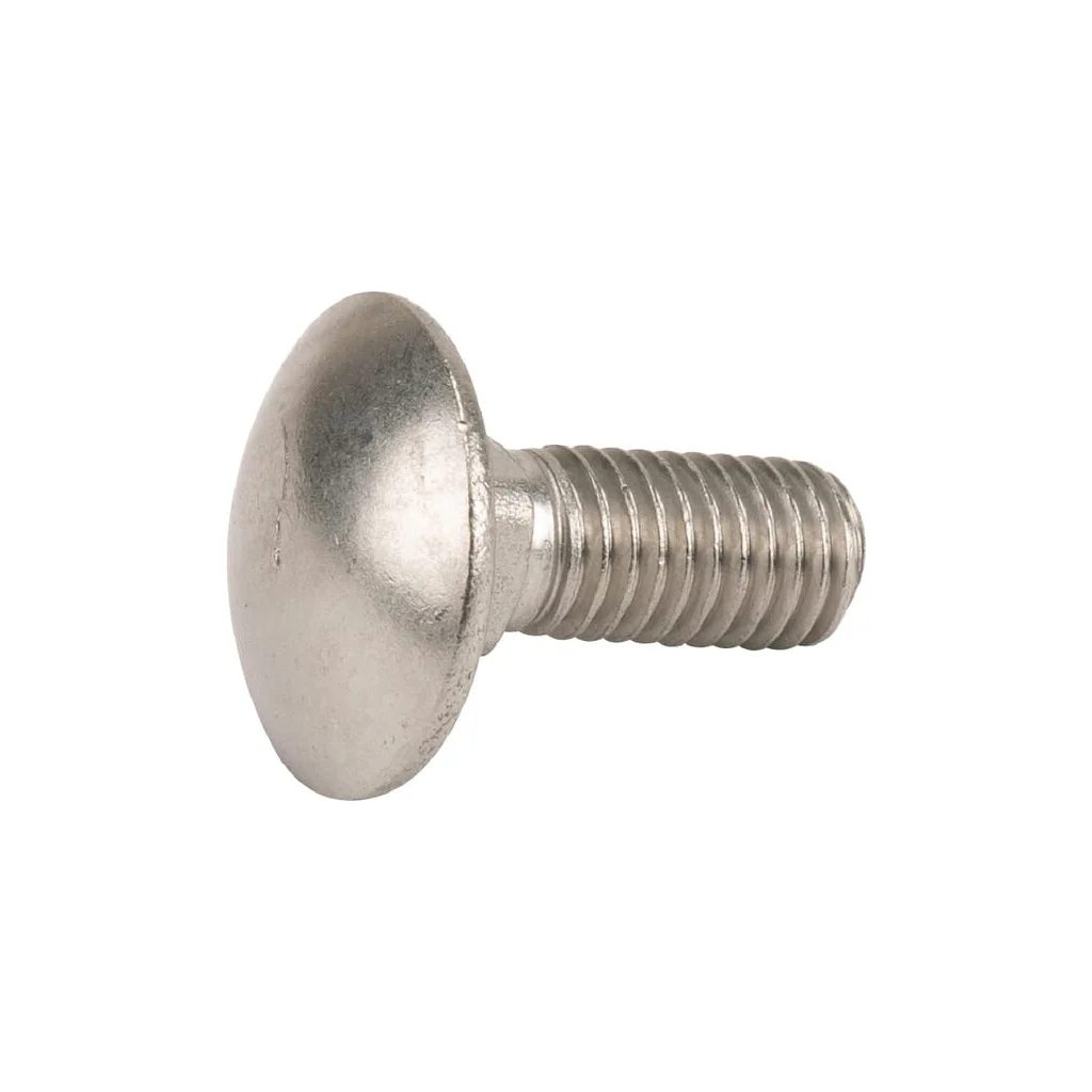 Șurub cap bombat torbant DIN603 M8x1,25x20mm filet 14,4mm oțel inoxidabil A2 Kramp 603820RVSP050