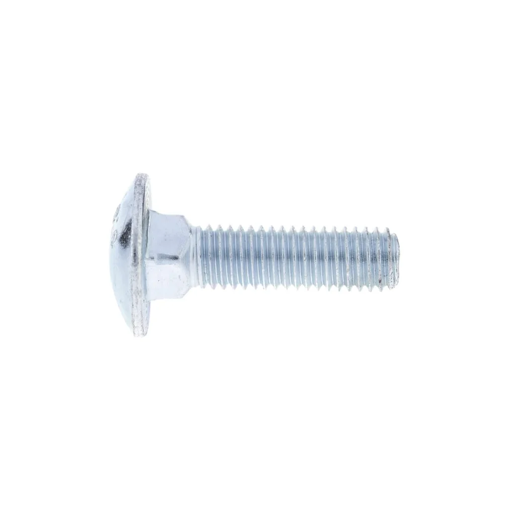 Șurub cap bombat torbant gât pătrat DIN603 M8x1,25x30mm filet 22mm oțel zincat grupa 8.8 Kramp 60383088