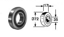 Rulment ø35xØ72xL=17