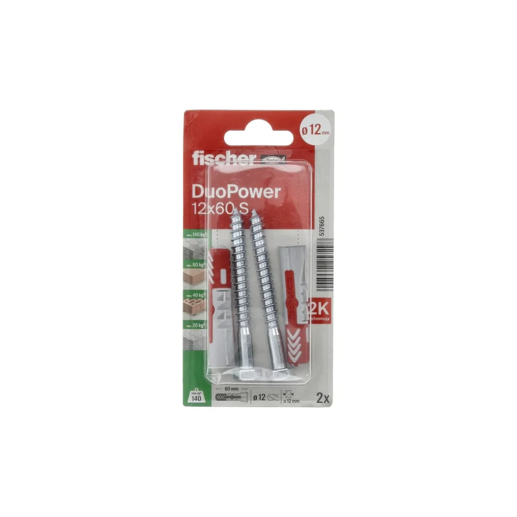 Plug Duopower 12x60 S 2 buc. 537665