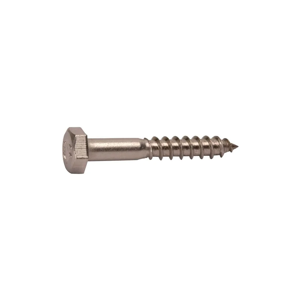 Șurub pentru lemn cap hexagonal DIN571 10x50mm oțel inoxidabil A4 Kramp 5711050RVSA4