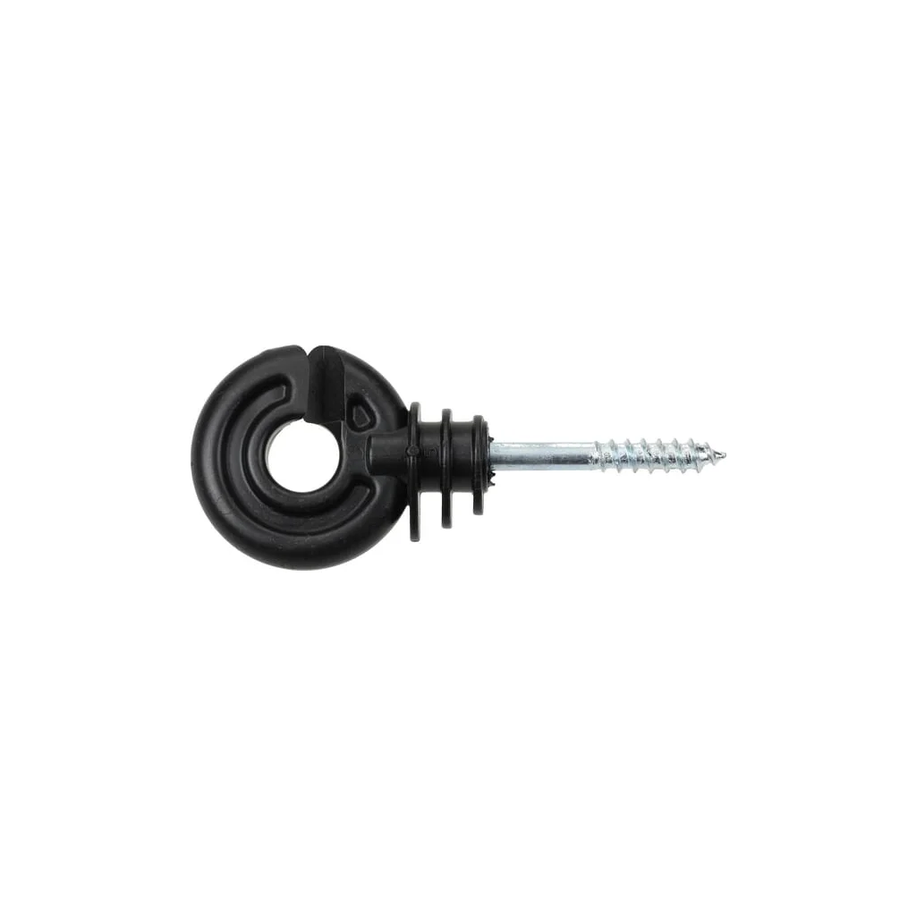 Izolator inelar negru cu șurub 40mm x diametru 5,0mm 90 buc. Farma 705002FA