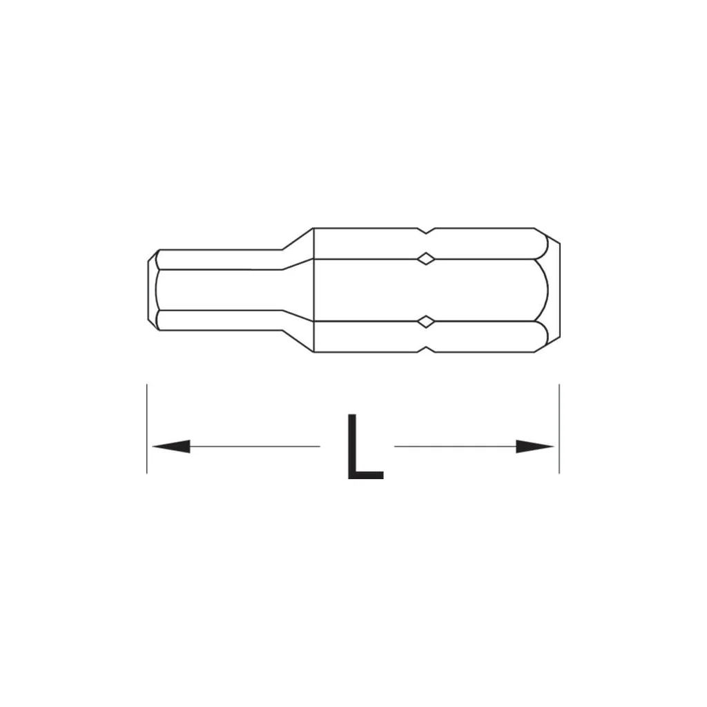 Capăt șurubelniță 1/4", 2,5mm (10x) 68525S010GED
