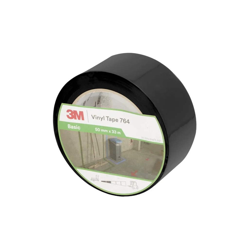 Bandă de vinil 764, negru, 50mm x 33M 7100260600