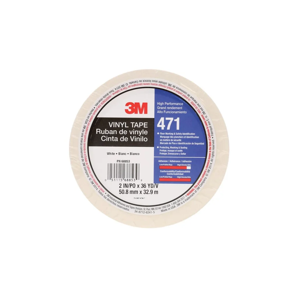Bandă de vinil 471, albă, 50mm x 33M 7100260598