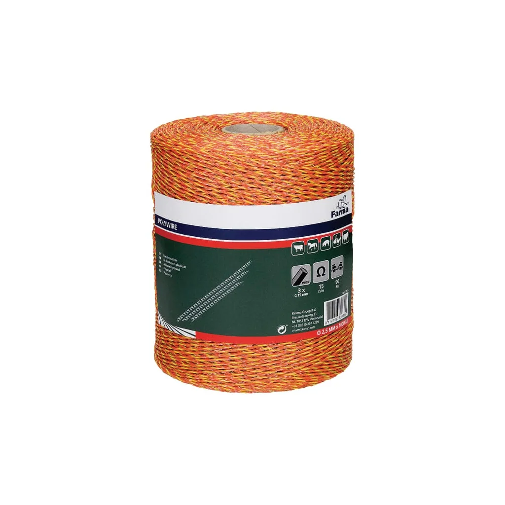 Cablu gard electric 1000m 3x0,16mm fire oțel inoxidabil 704012FA