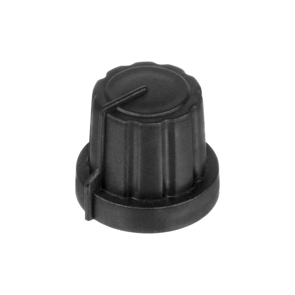 Buton negru potențiometru cu index 73099GYS