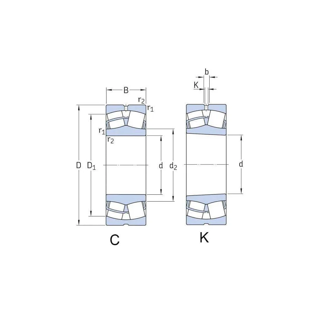 Rulment sferic cu role 65x140x48mm SKF 750022313K