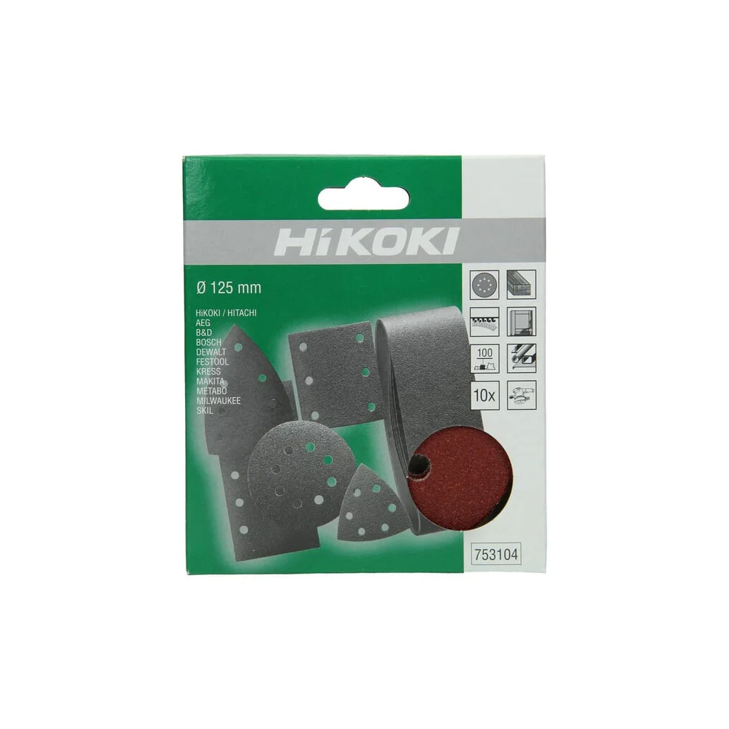 Disc abraziv diametru 125mm K100 10x 753104