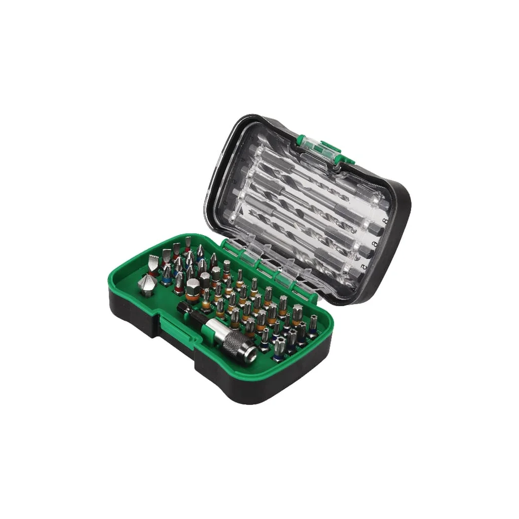 Set biți și burghiu 50 piese 750365