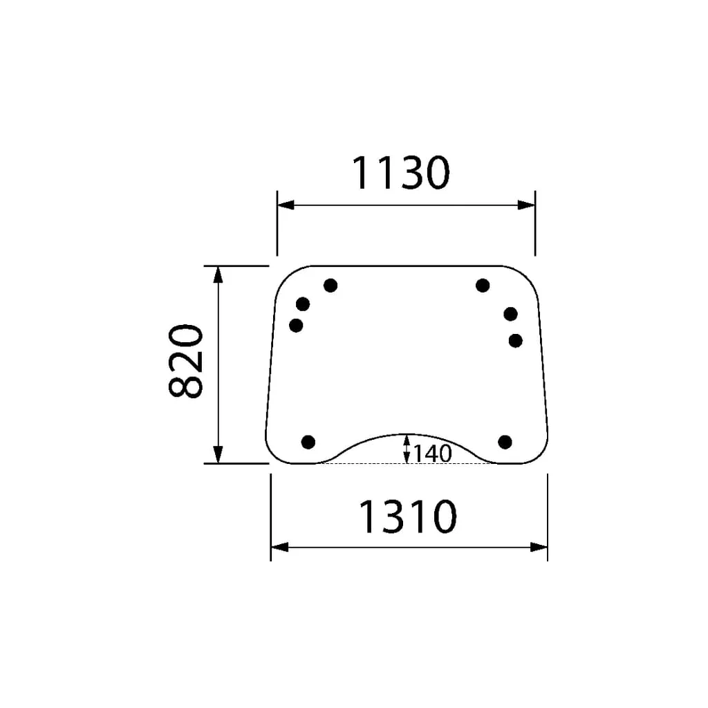 [AMAT2-207232] Geam față, superior 82032042