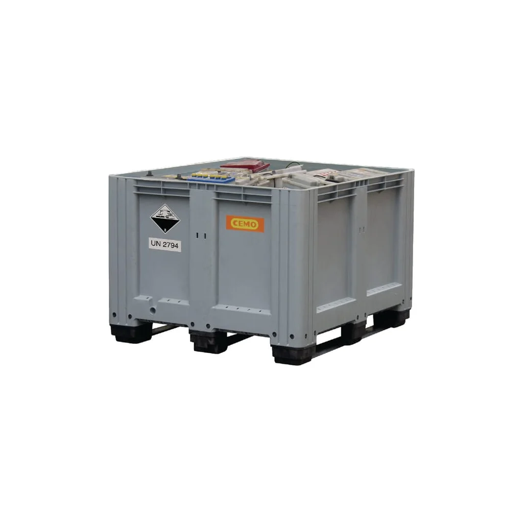 Box-palet polietilenă [hdpe] gri capacitate 610l 1200x1000x760mm Cemo 8322CEMO