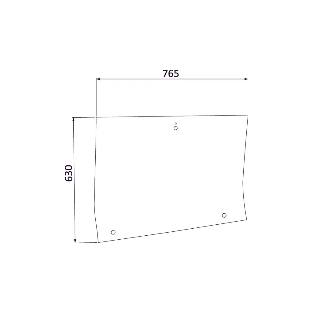 Geam lateral dreapta 816810040431KR