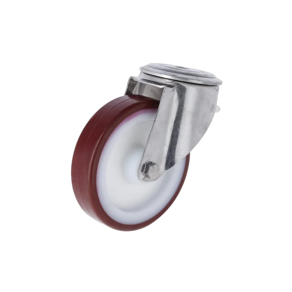 Roți pivotante din oțel inoxidabil, cu suprafață de rulare din plastic 8470UAD125P3013