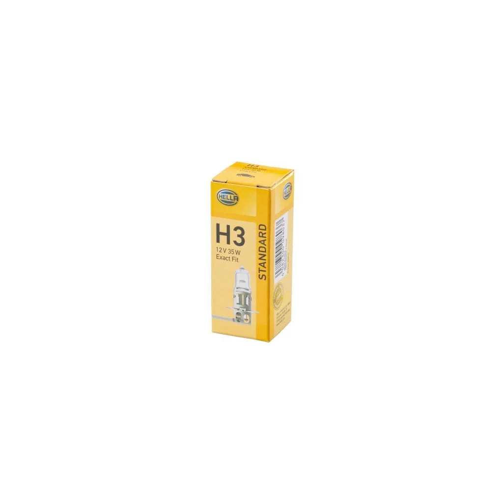 Bec halogen H3 tub PK22s 12V 35W alb Hella 8GH002090271