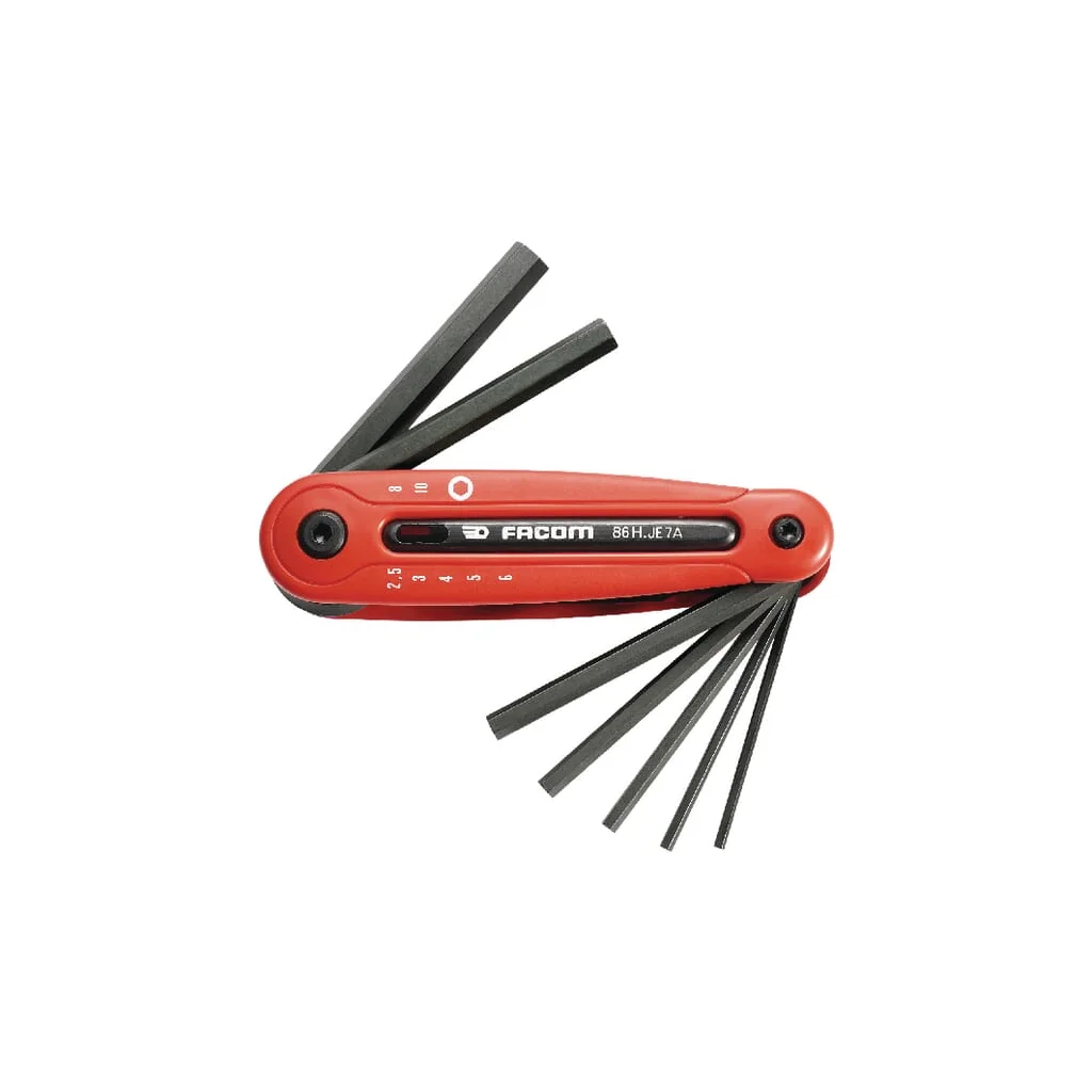 Set pliabil 7 imbusuri hexagonale 2,5-10mm 86HJE7A
