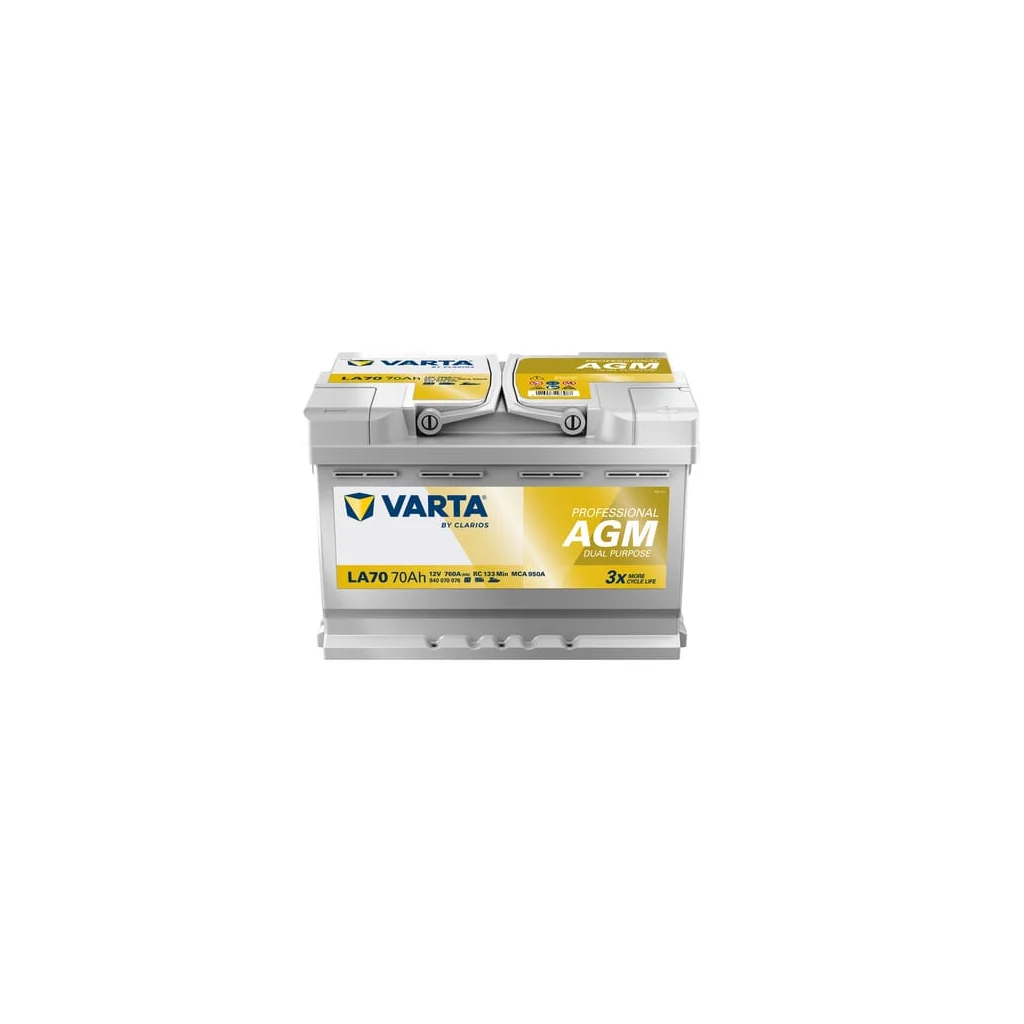 Baterie 12V 70Ah 760A LA70 VARTA Professional Dual Purpose AGM 840070076