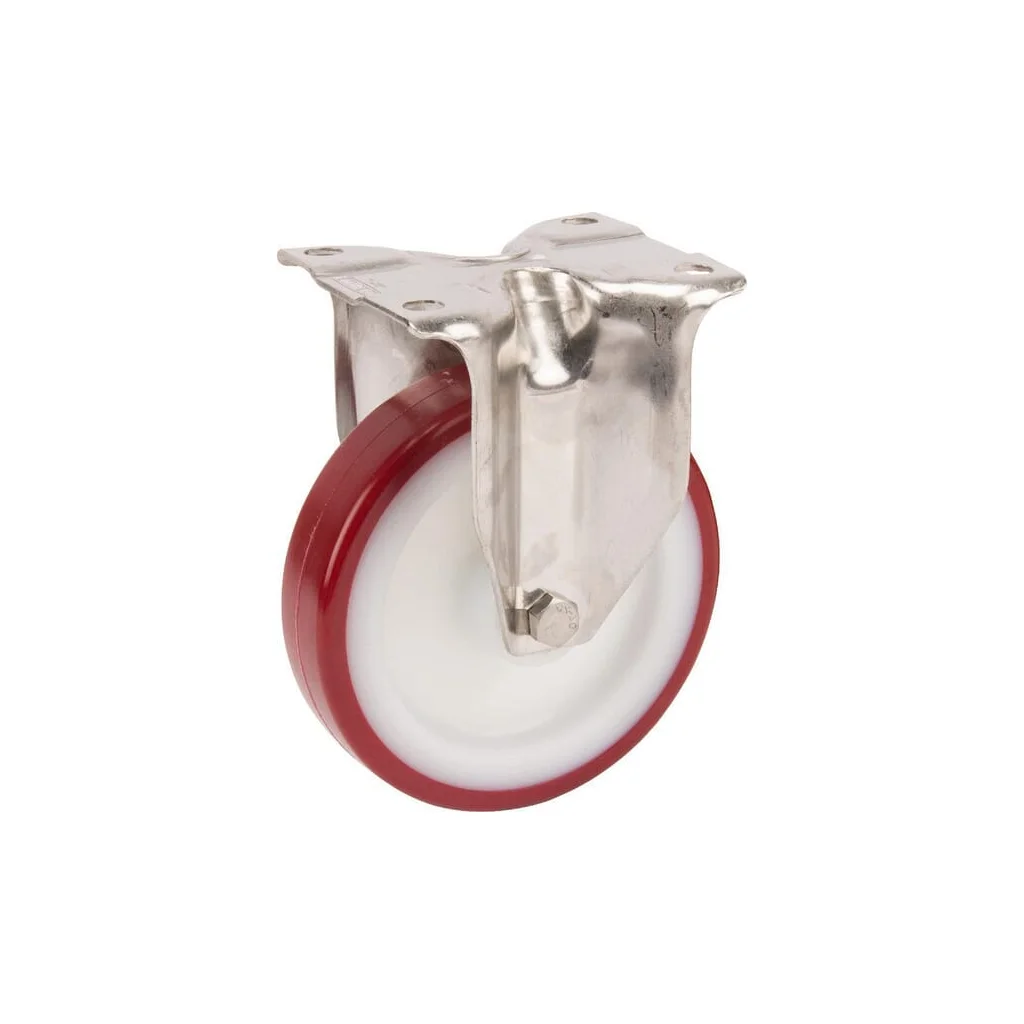 Roți pivotante din oțel inoxidabil, cu suprafață de rulare din plastic 8478UAD125P62