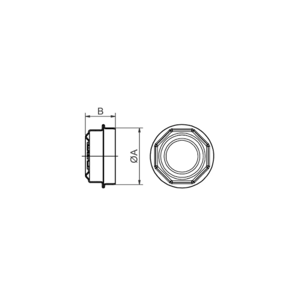Set capac roată M82x2 (x4) 9RT80T