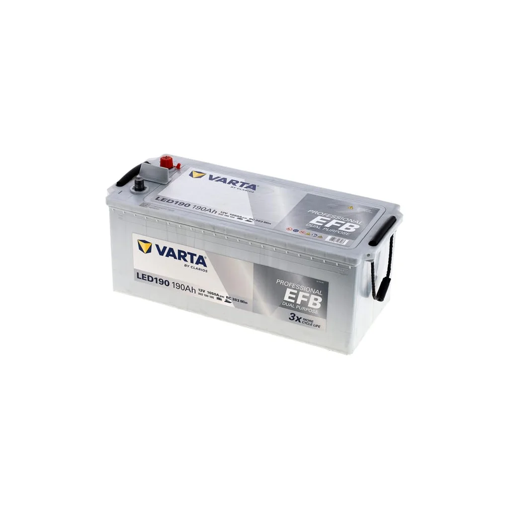 Baterie 12V 190Ah 1050A LED190 VARTA Professional Dual Purpose EFB 930190105