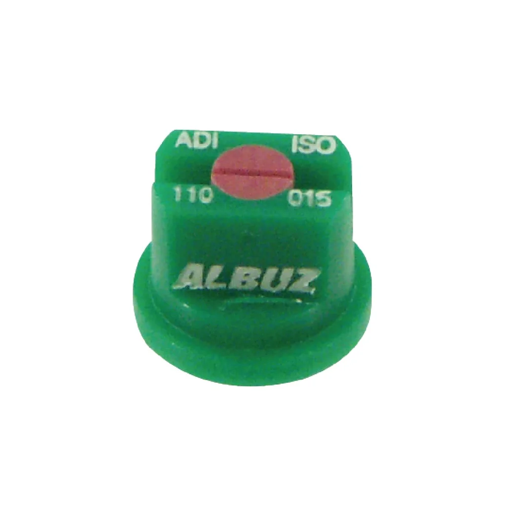 Duză ventilator plat ADE 110° 015, verde, ceramică, Albuz ADI110015
