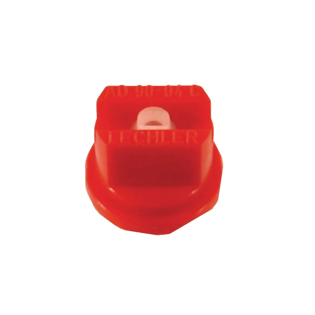 Duză ventilator plat AD 90° 04 roșie din material ceramic Lechler AD9004C