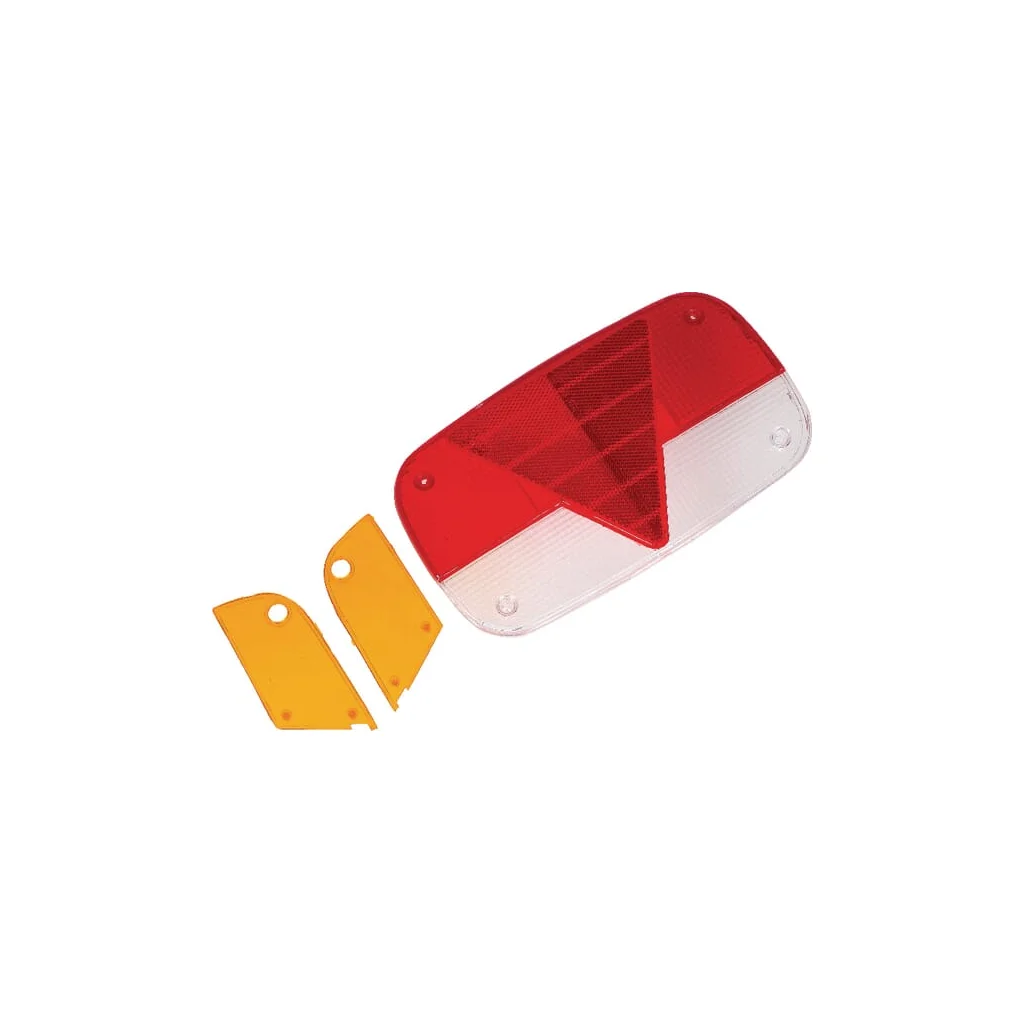 Lentilă semnalizare, roșie/transparentă/galbenă, rectangulară stânga/dreapta/spate AH10707