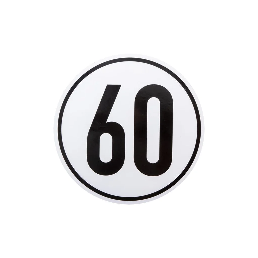 Plăcuţă indicatoare 60km BF60