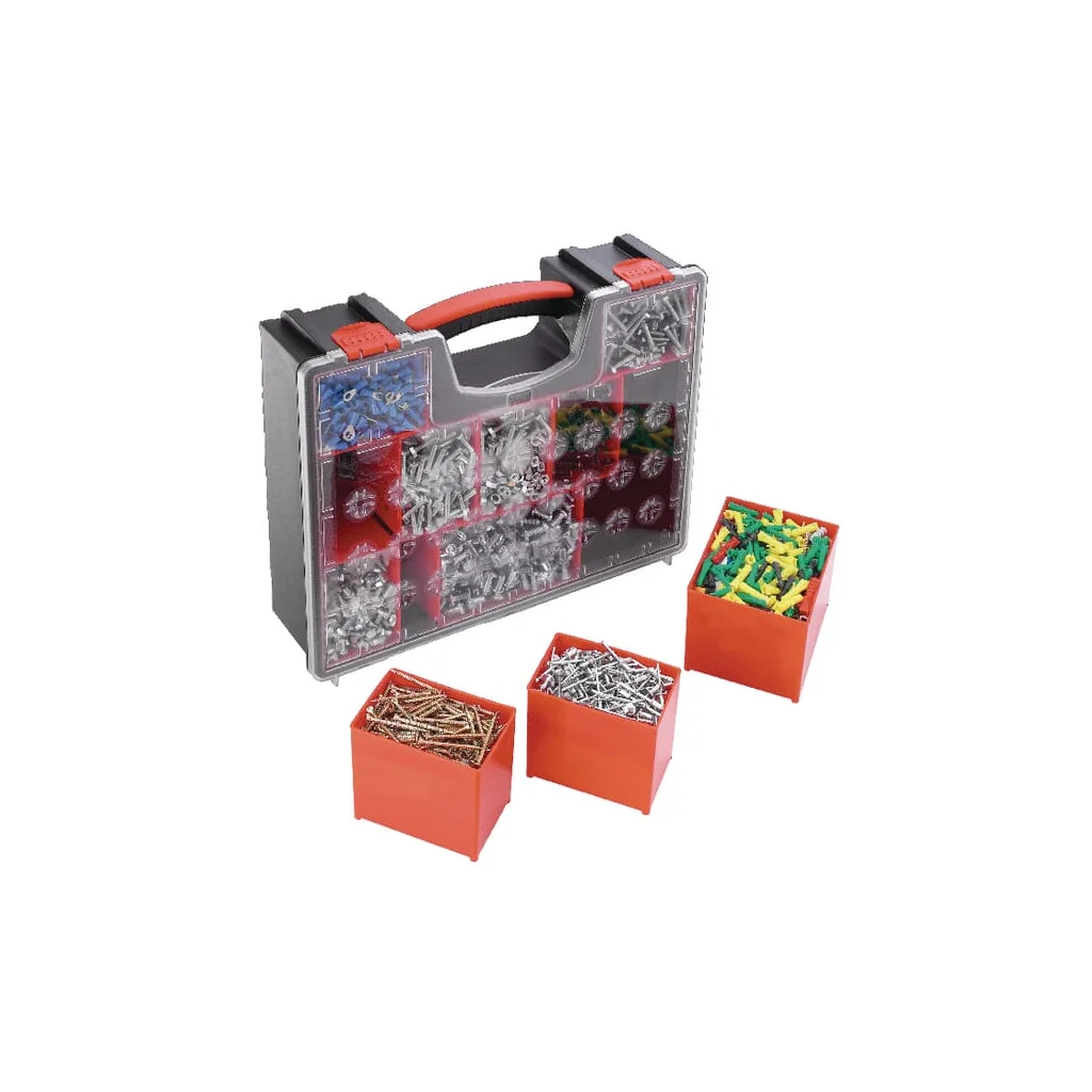Cutie de sortiment 335x422x106mm, plastic negru/transparent, 8 compartimente, Facom BPZ8PB