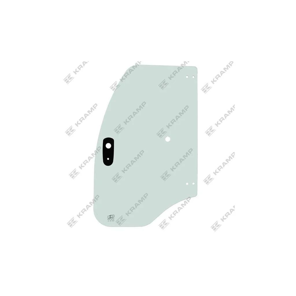 Gaură la geamul ușii din stânga 650 mm în sus CCGCASE001