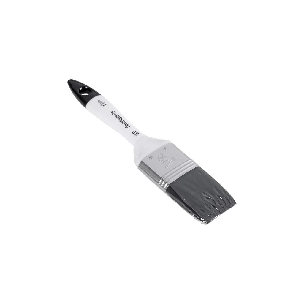 Pensulă plată universală, II stele, păr sintetic, negru, 38mm CP2320415