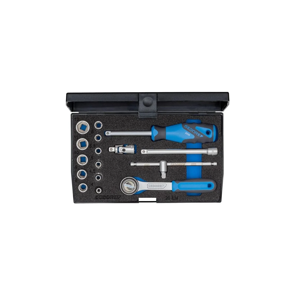 Set chei tubulare 1/4" 16D. 6KT DP20EMU3
