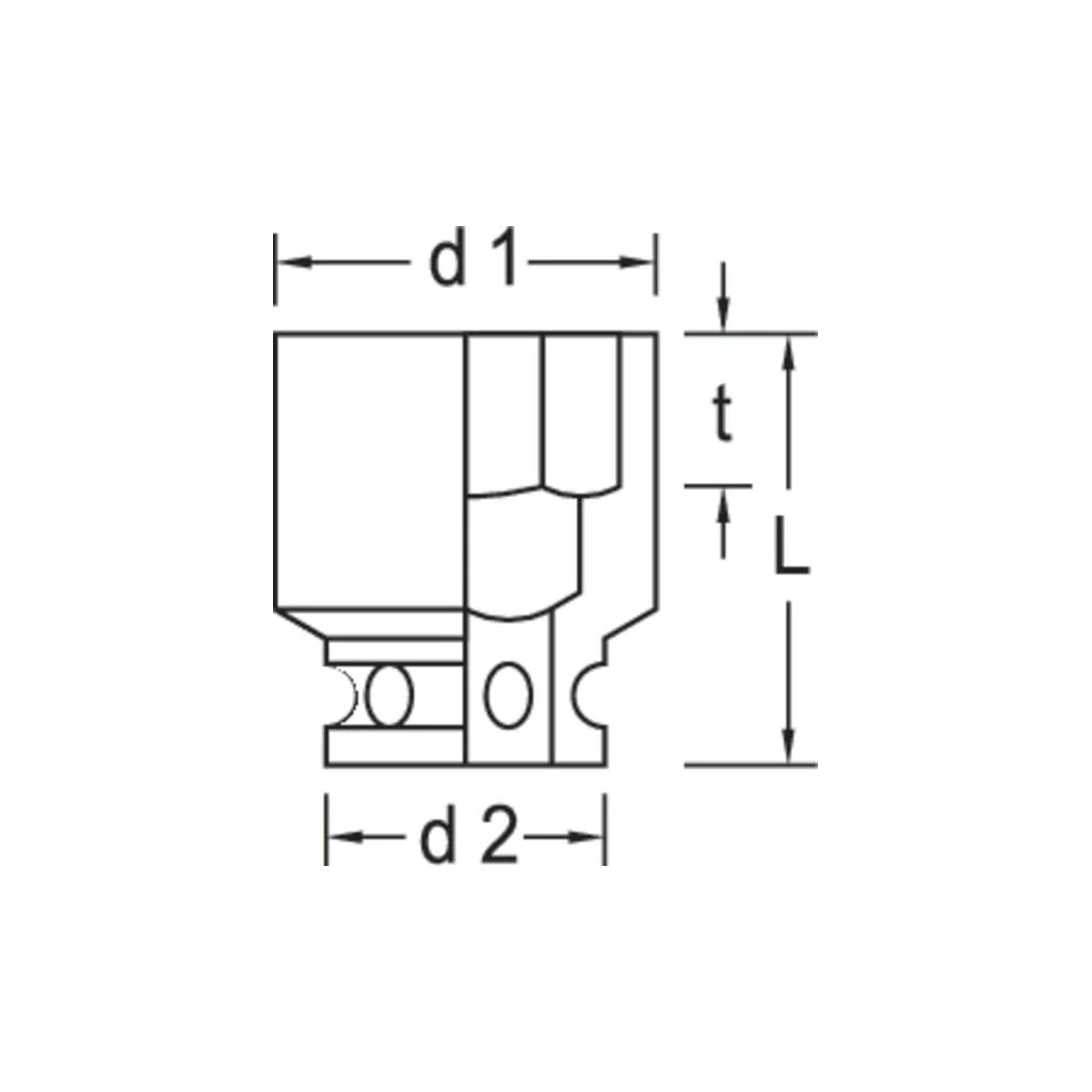 Impuls soclu 1"-22mm DPK2122