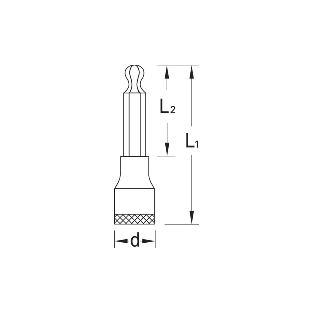 Adaptor bit șurubelniță 1/2" 1" DPIN19LK14140