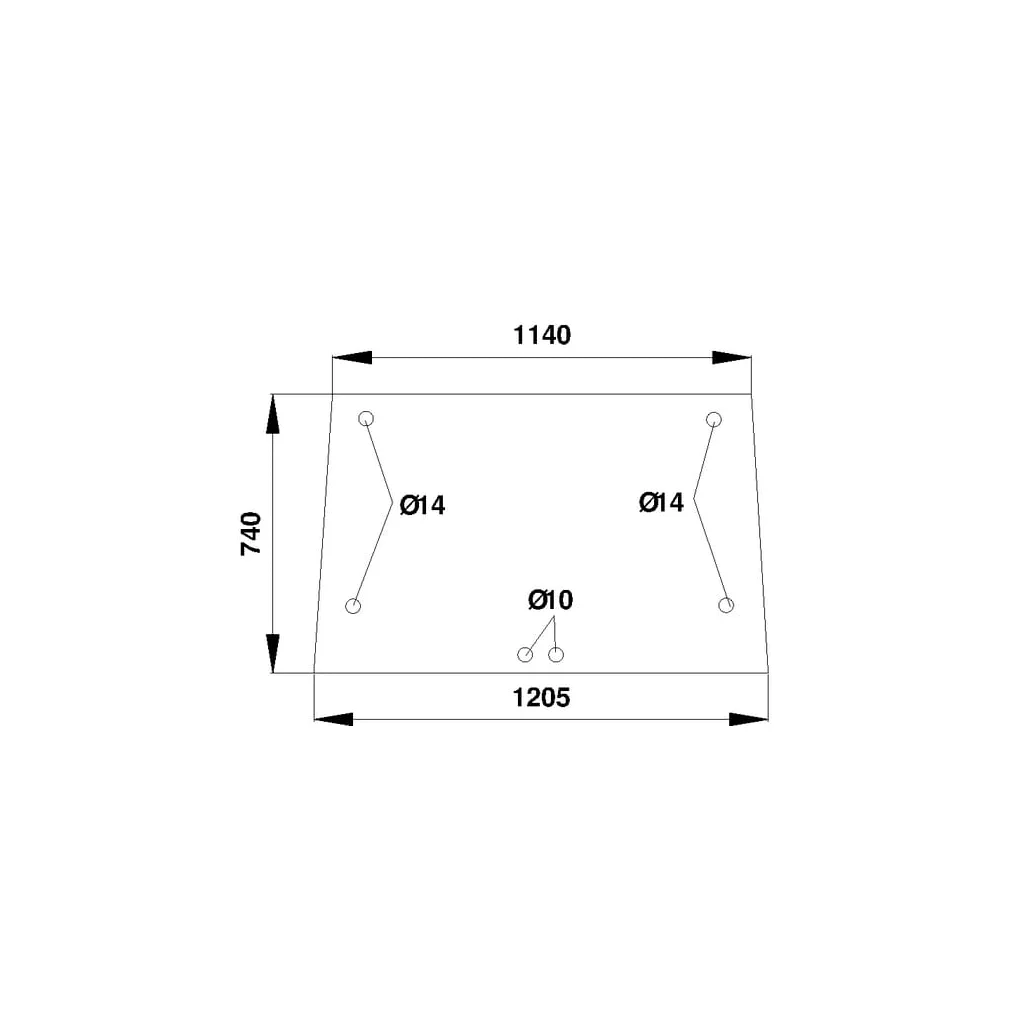 Geam spate superior D8525