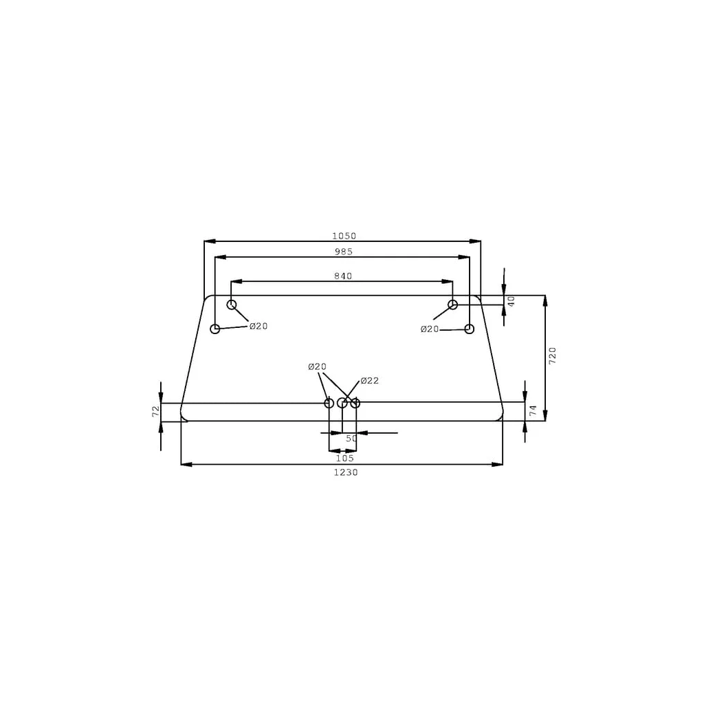 Geam frontal partea de sus D7722