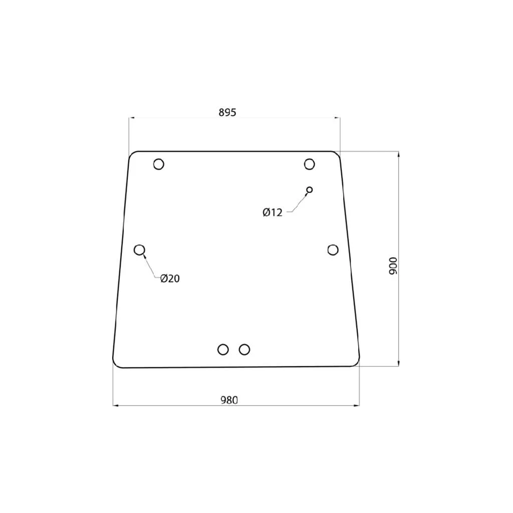 Geam spate superior D6918A