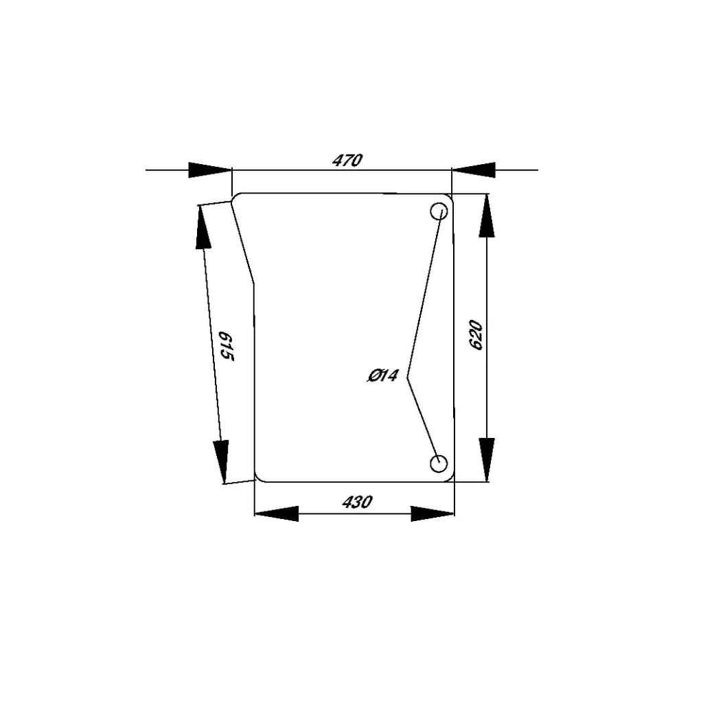 Parbriz inferior D8182
