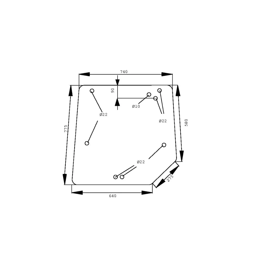 Geam spate superior D6942T
