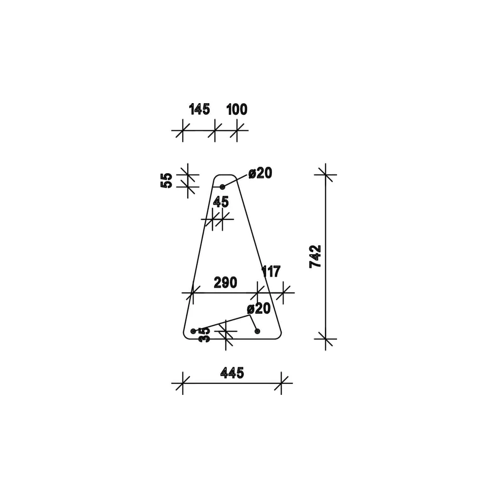Parbriz inferior D7742