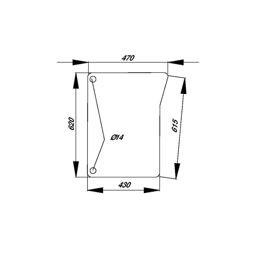 Parbriz inferior D8181