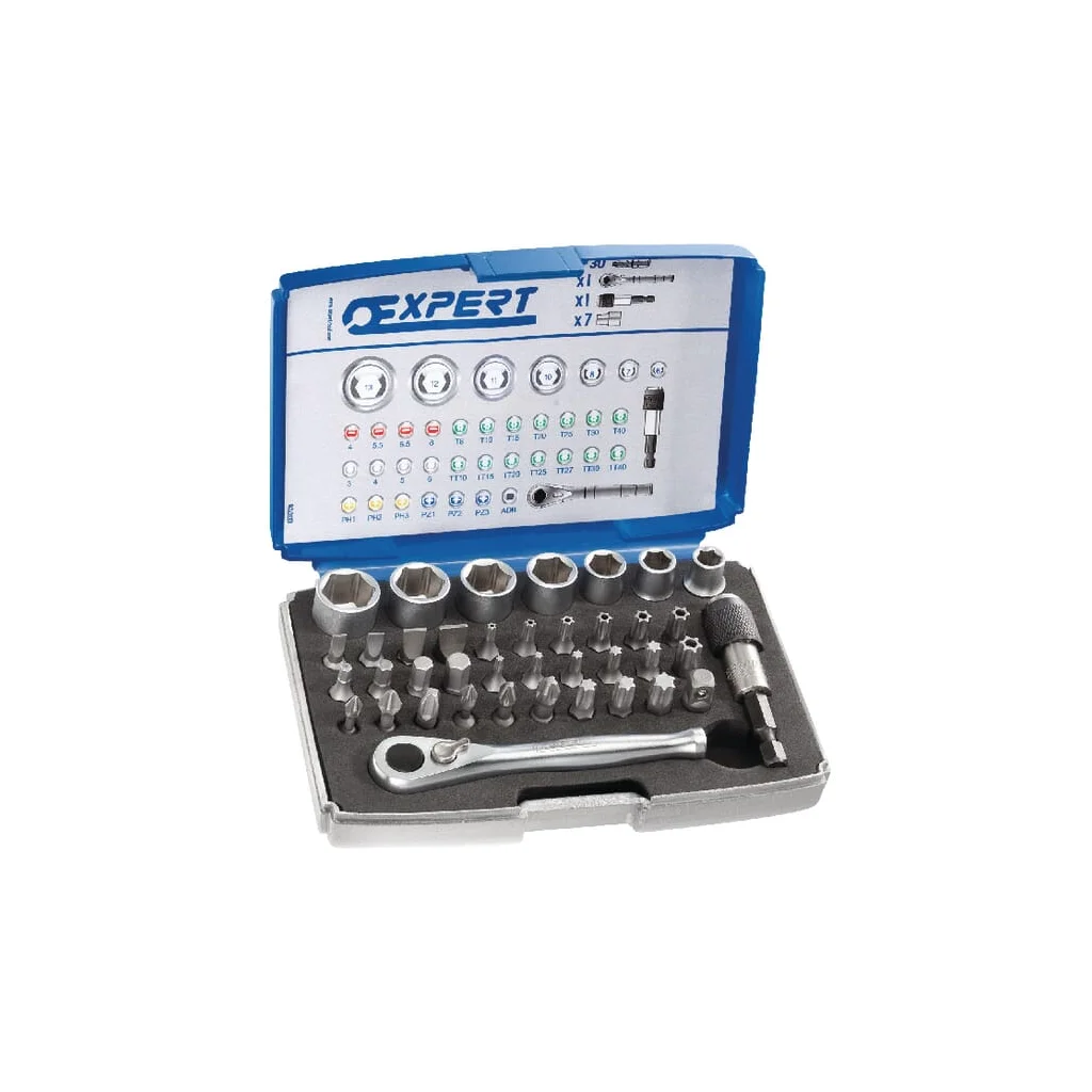 Set biţi 1/4" 39 elemente E131705