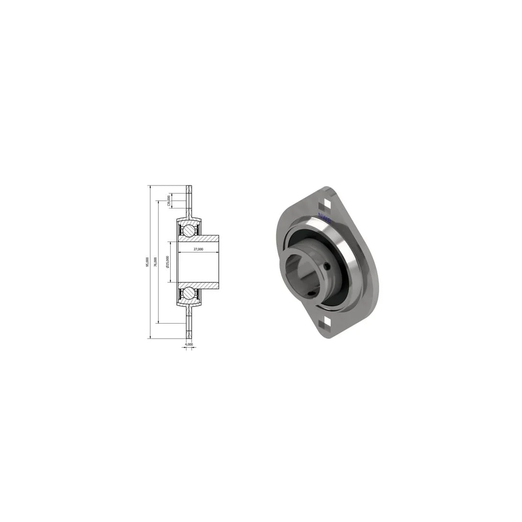 Rulment cu flanșă DR023487