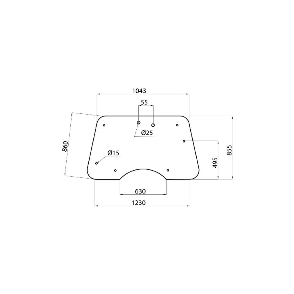 Parbriz rabatabil D7091A