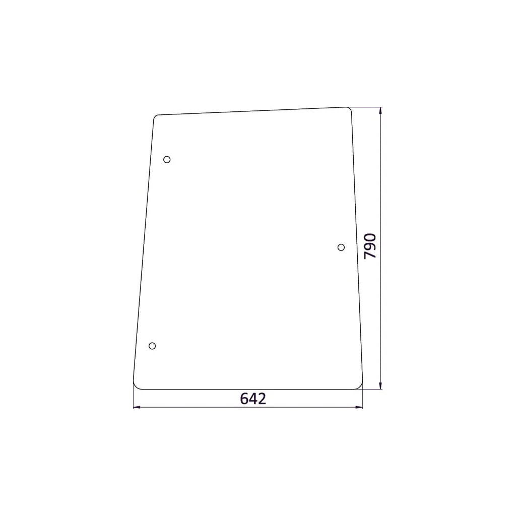 Geam lateral D6721