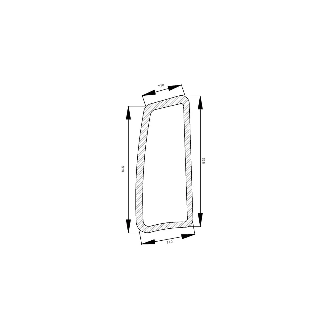 Geam lateral fix D7784