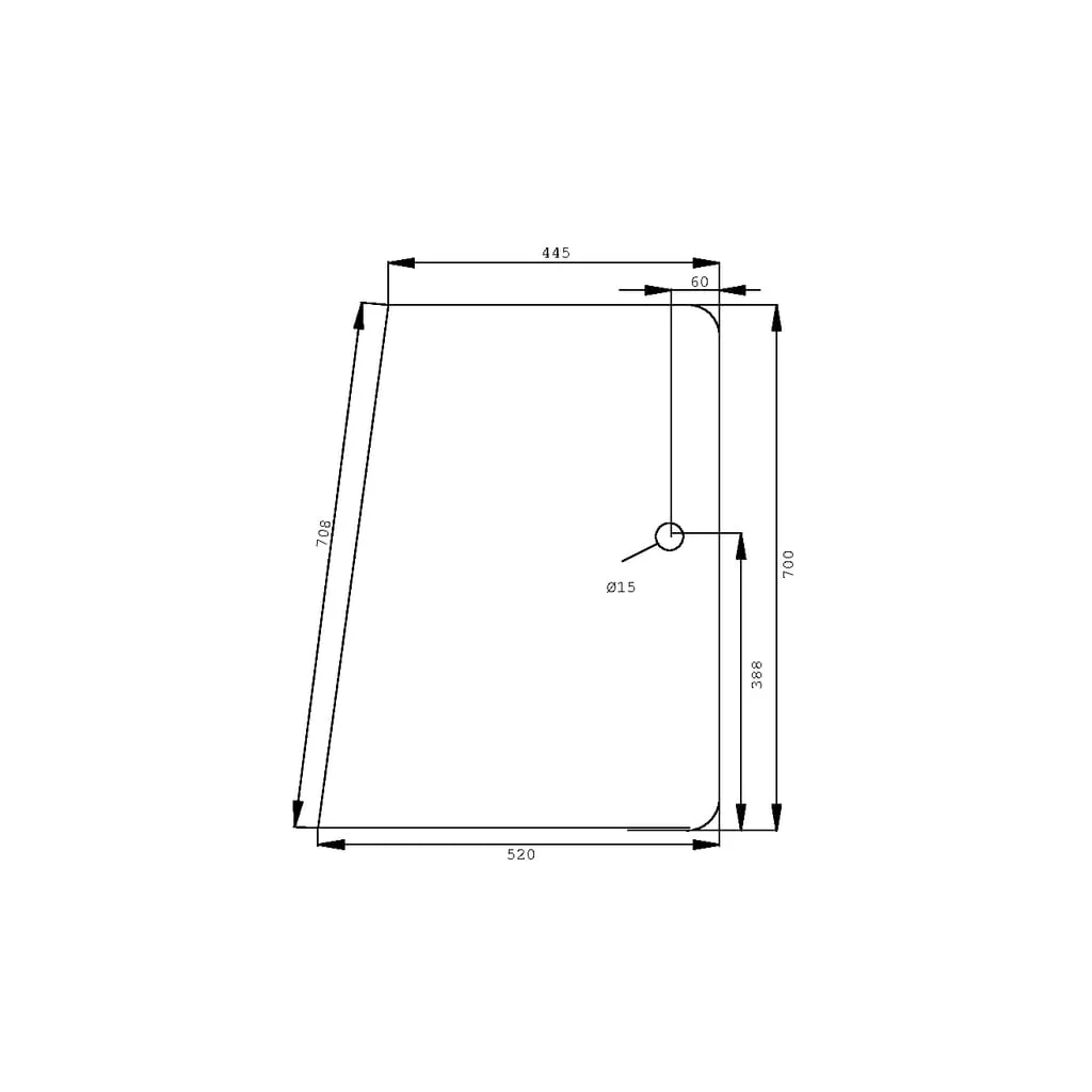 Geam lateral D7760T