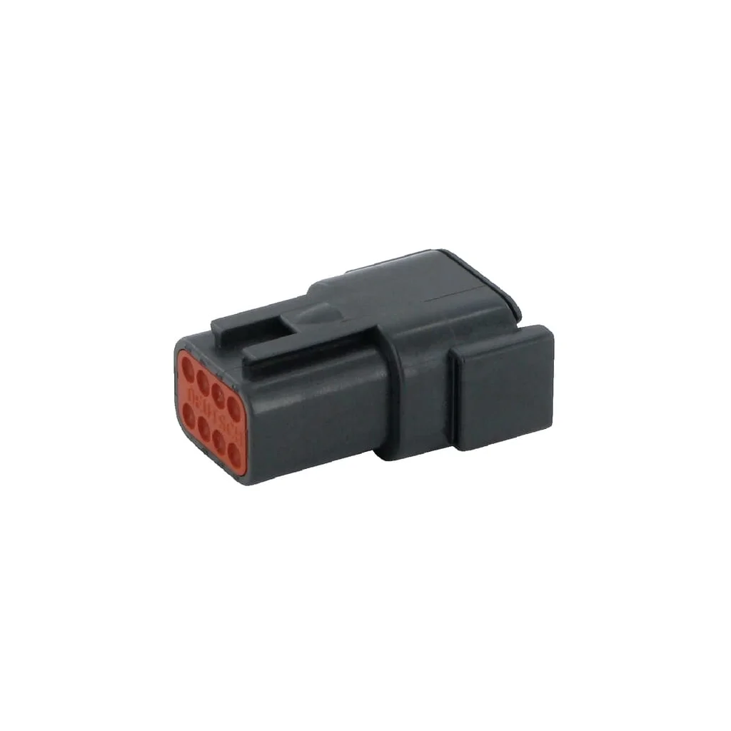 Carcasă mufă plug, negru, 8 poli Serie DTM (1x), Deutsch DSDTM048PB