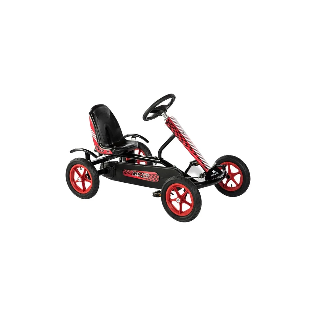 Kart cu pedale Speedy BF1 negru/roșu DC17210BF1